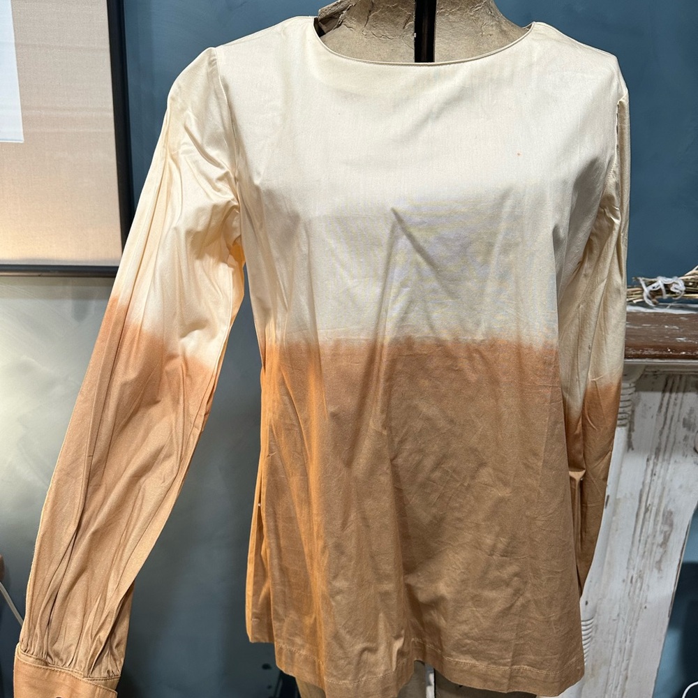 Anthropologie Blouse Ombré Color Size M